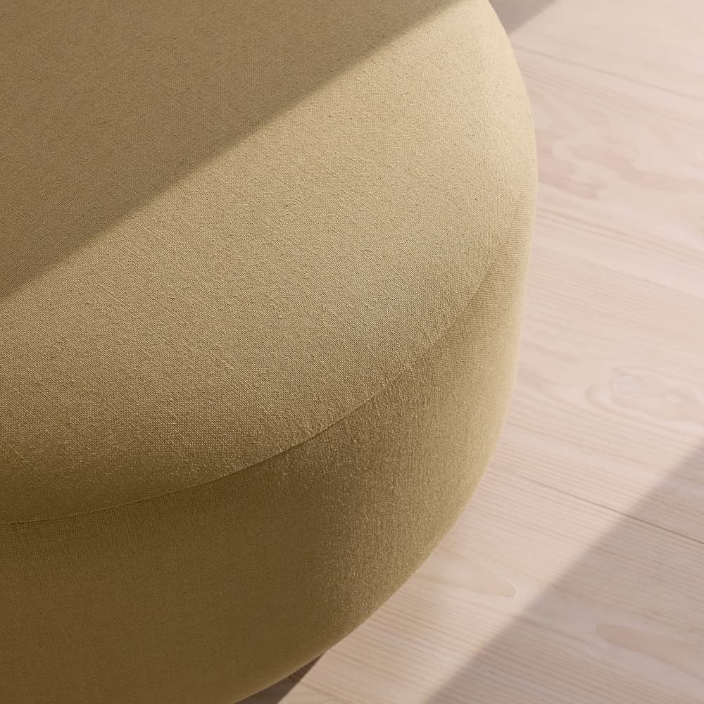 Aline Ottoman - Linen - Wheat - US - Images - Image 3