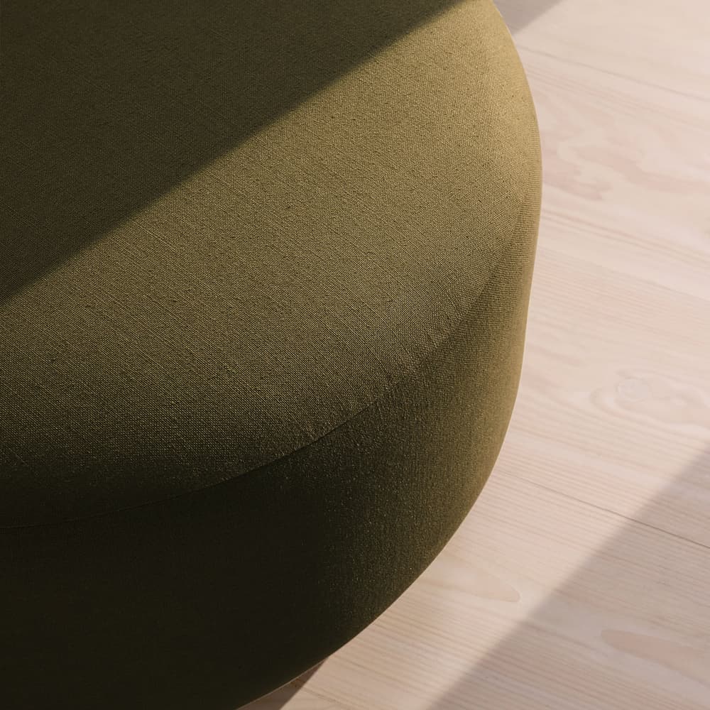Aline Ottoman - Linen - Olive - US - Images - Image 3