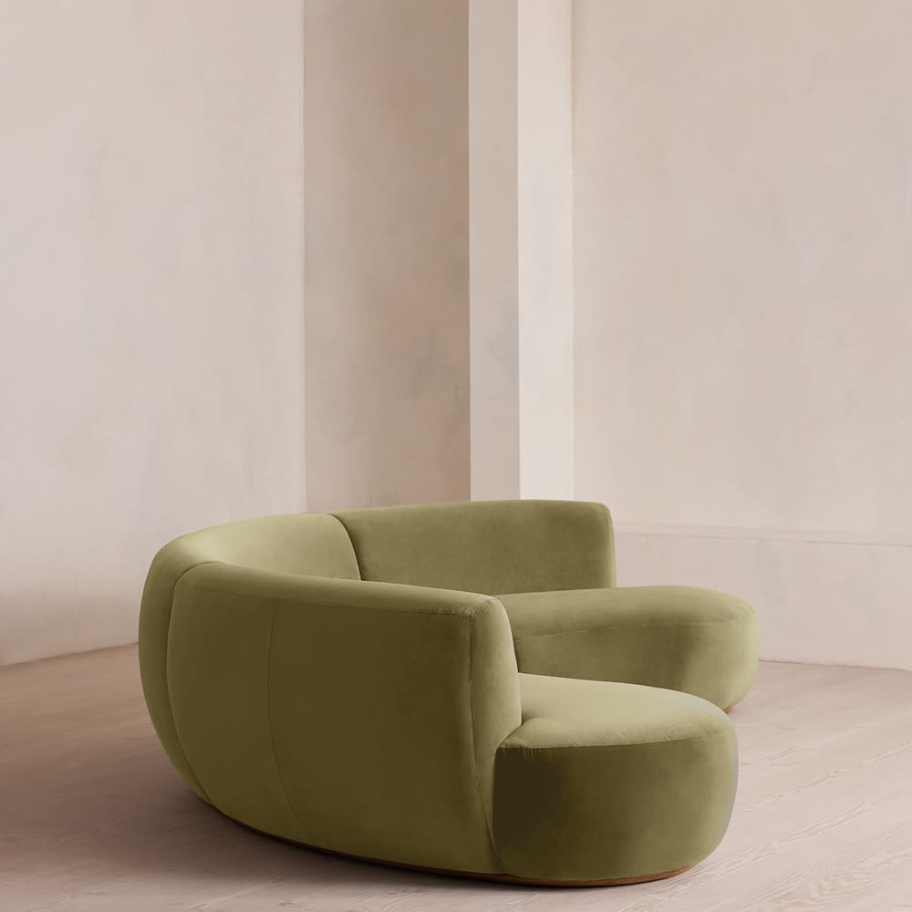 Aline Serpentine Modular Sofa - Four Seater - Lichen Velvet - UK - Images - Image 3