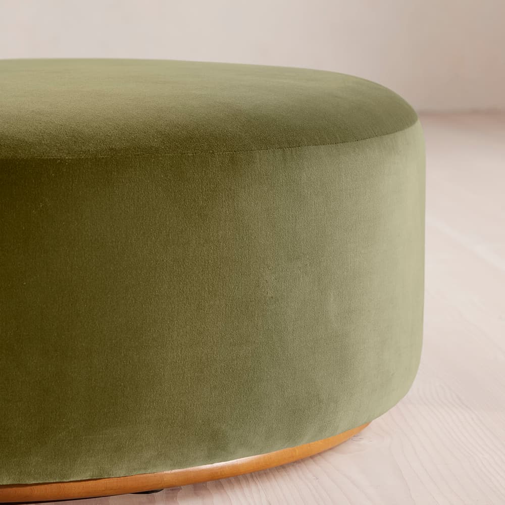 Aline Ottoman - Velvet - Lichen - Image 3