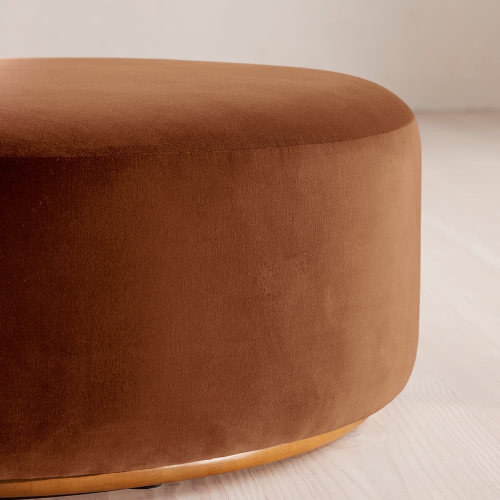 Aline Ottoman - Velvet - Cinnamon - UK - Image 3