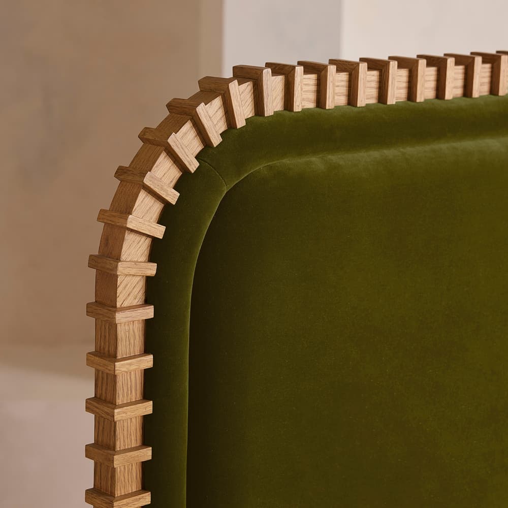 Angus Bed - King - Velvet - Olive - Images - Image 3