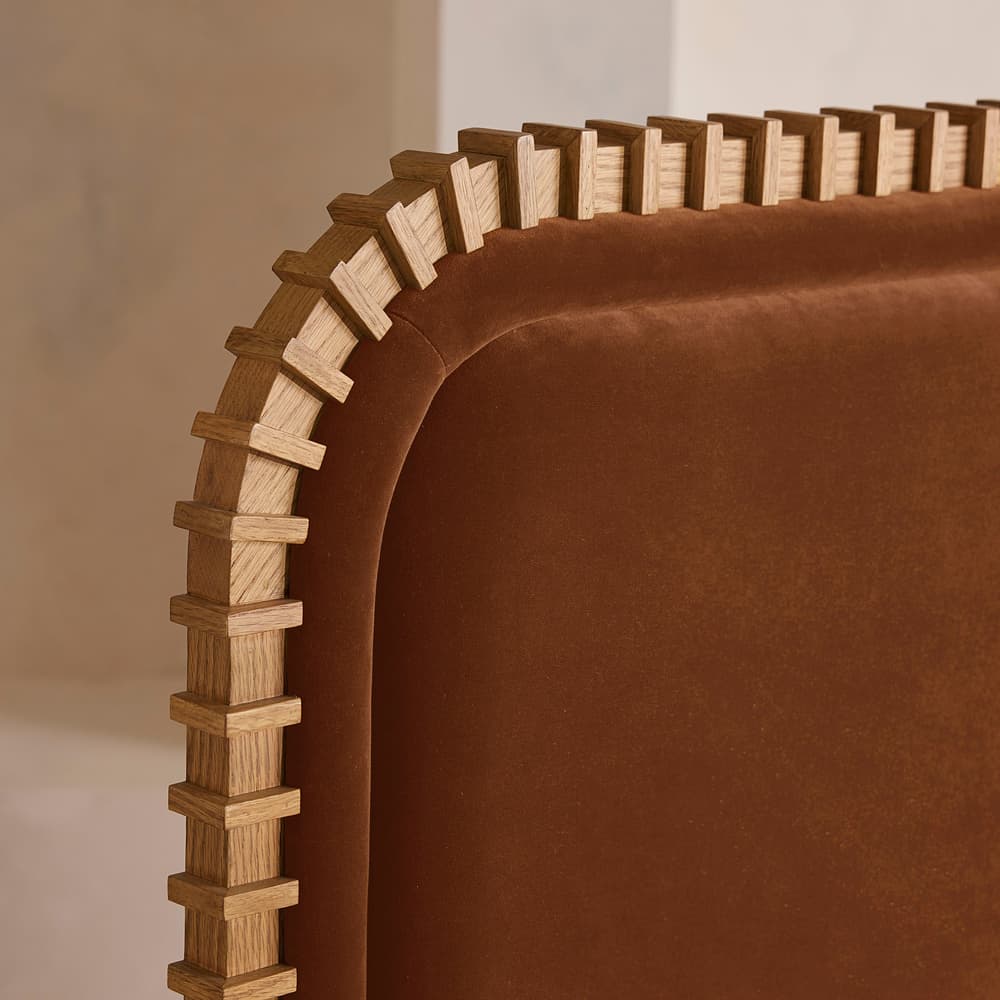 Angus Bed - King - Velvet - Cinnamon - UK - Images - Image 3