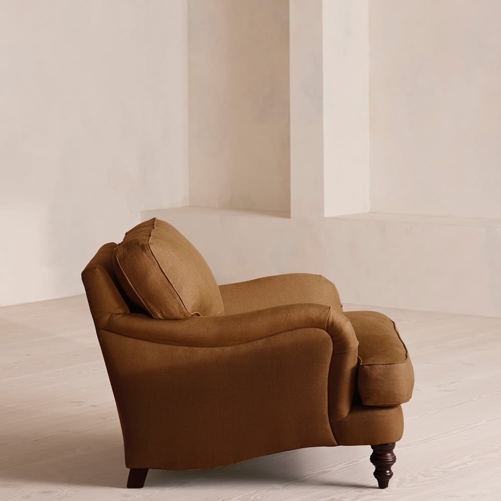 Arundel Loveseat - Linen - Terracotta - Images - Image 3