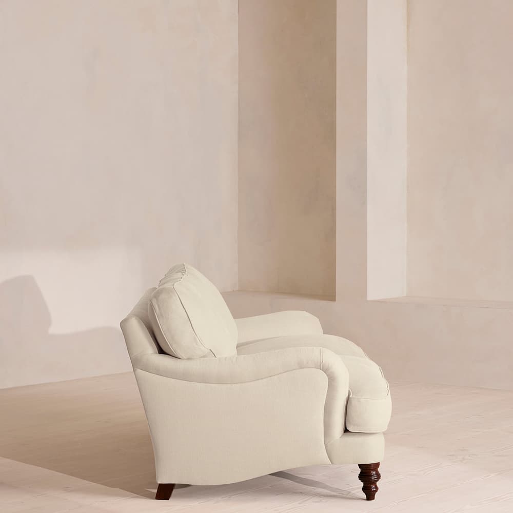 Arundel Three Seater Sofa - Linen - Bisque - Images - Image 3