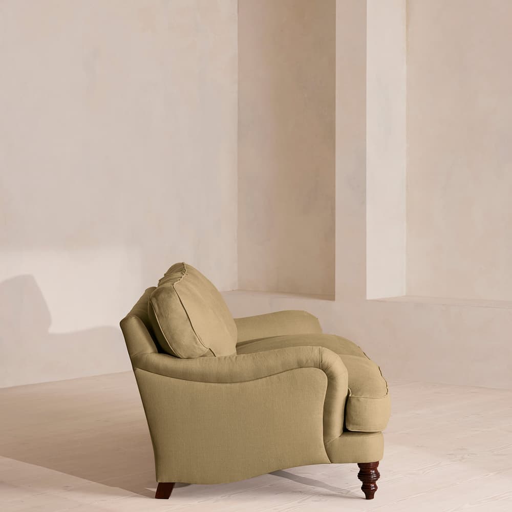 Arundel Three Seater Sofa - Linen - Wheat - Images - Image 3