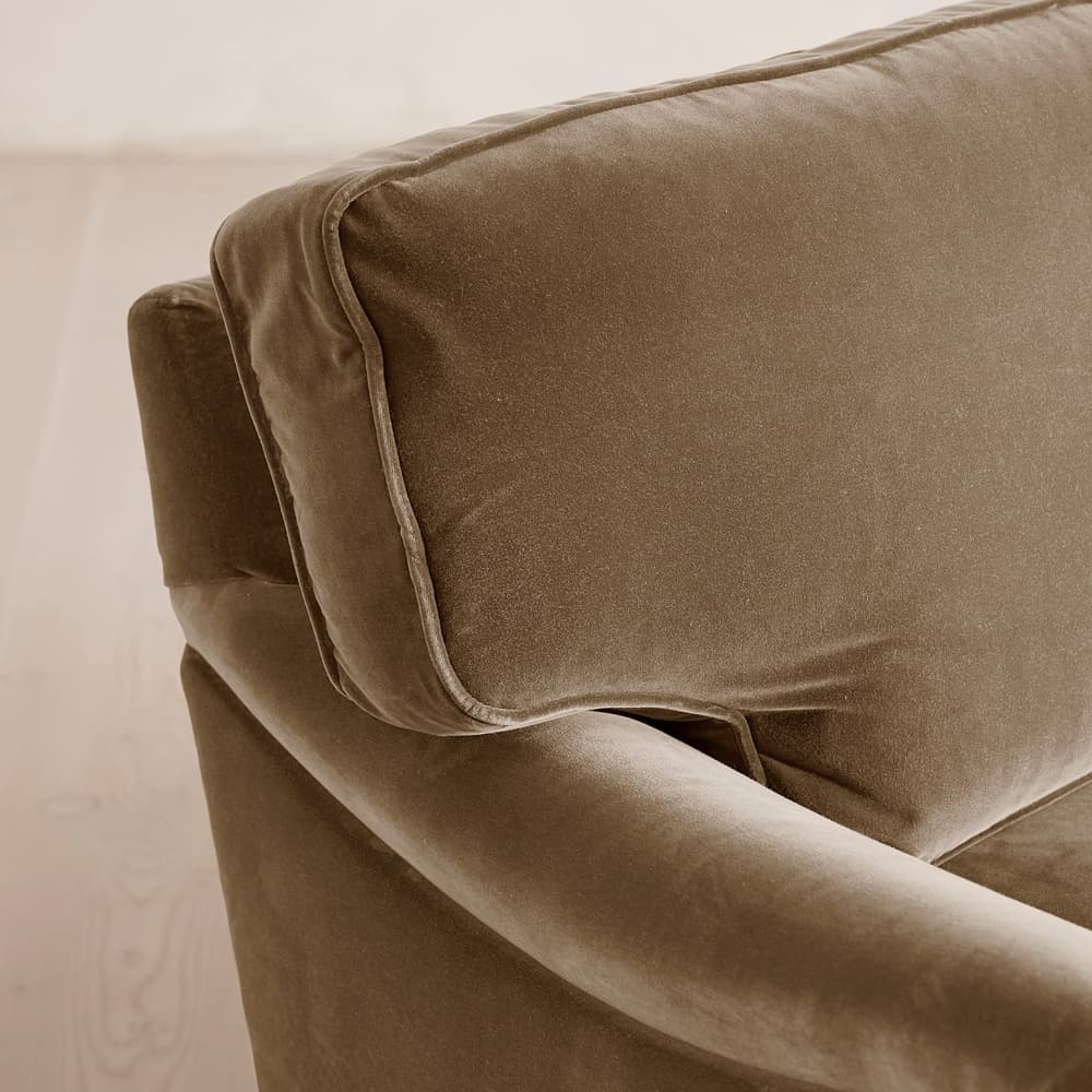 Arundel Two Seater Sofa - Velvet - Truffle - Images - Image 3