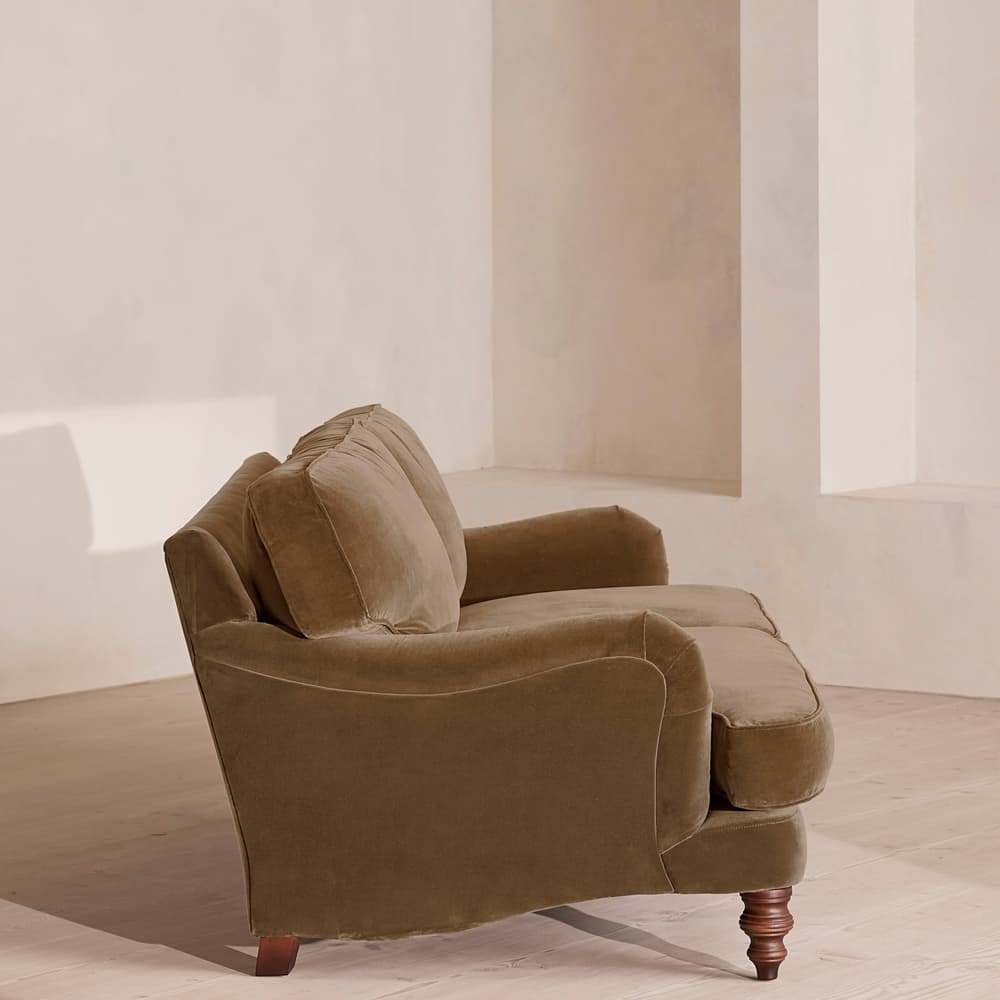 Arundel Three Seater Sofa - Velvet - Truffle - Images - Image 3