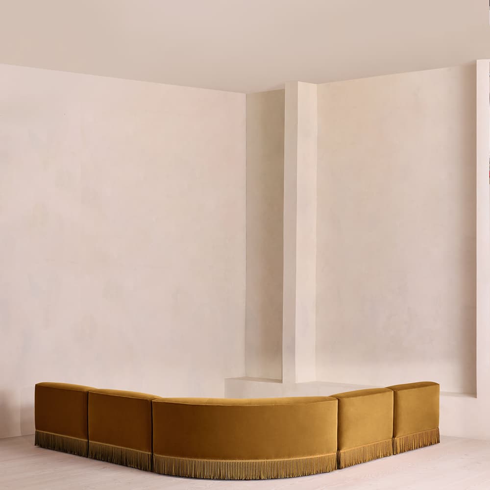 Elowen Sectional Sofa - Corner Sofa - Velvet - Mustard US - Images - Image 3