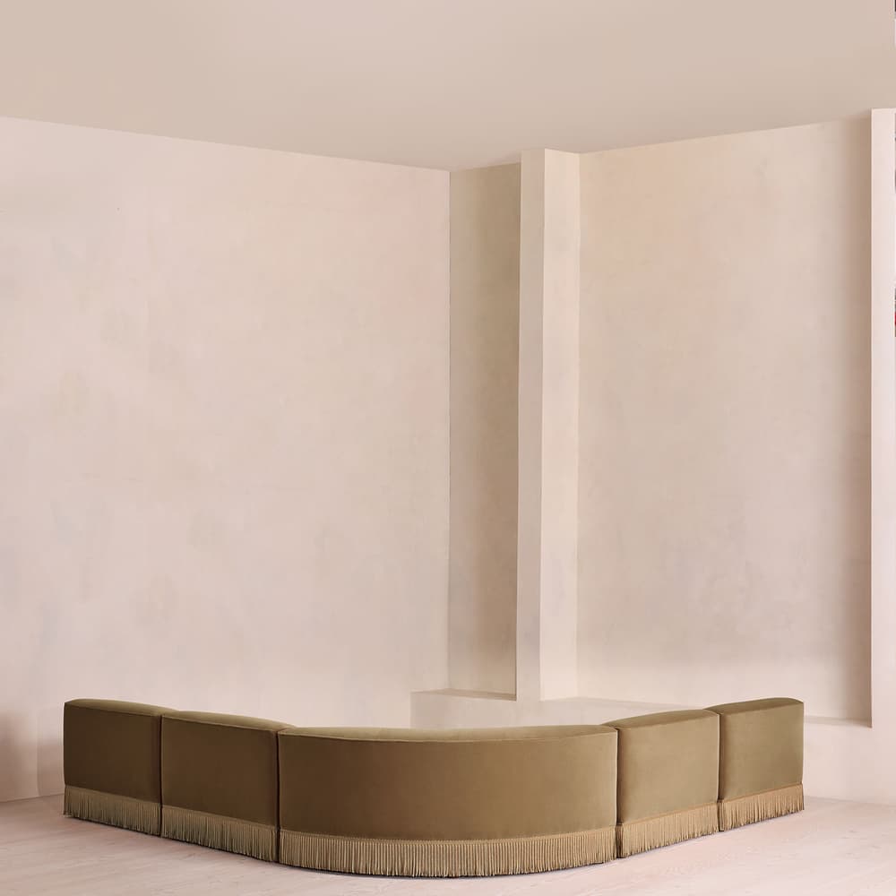 Elowen Sectional Sofa - Corner Sofa - Velvet - Truffle - US - Images - Image 3