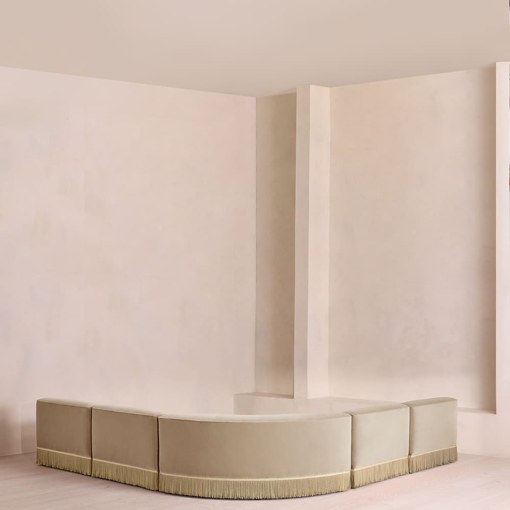 Elowen Sectional Sofa - Corner Sofa - Velvet - Oyster - US - Images - Image 3