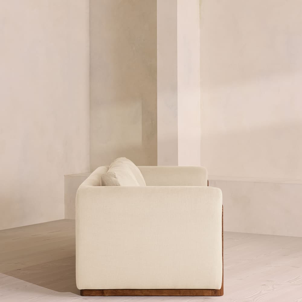 Farrell Three Seater Sofa - Linen - Bisque - UK - Images - Image 3