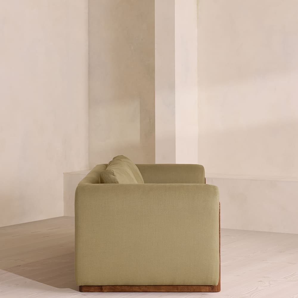 Farrell Three Seater Sofa - Linen - Wheat - Images - Image 3