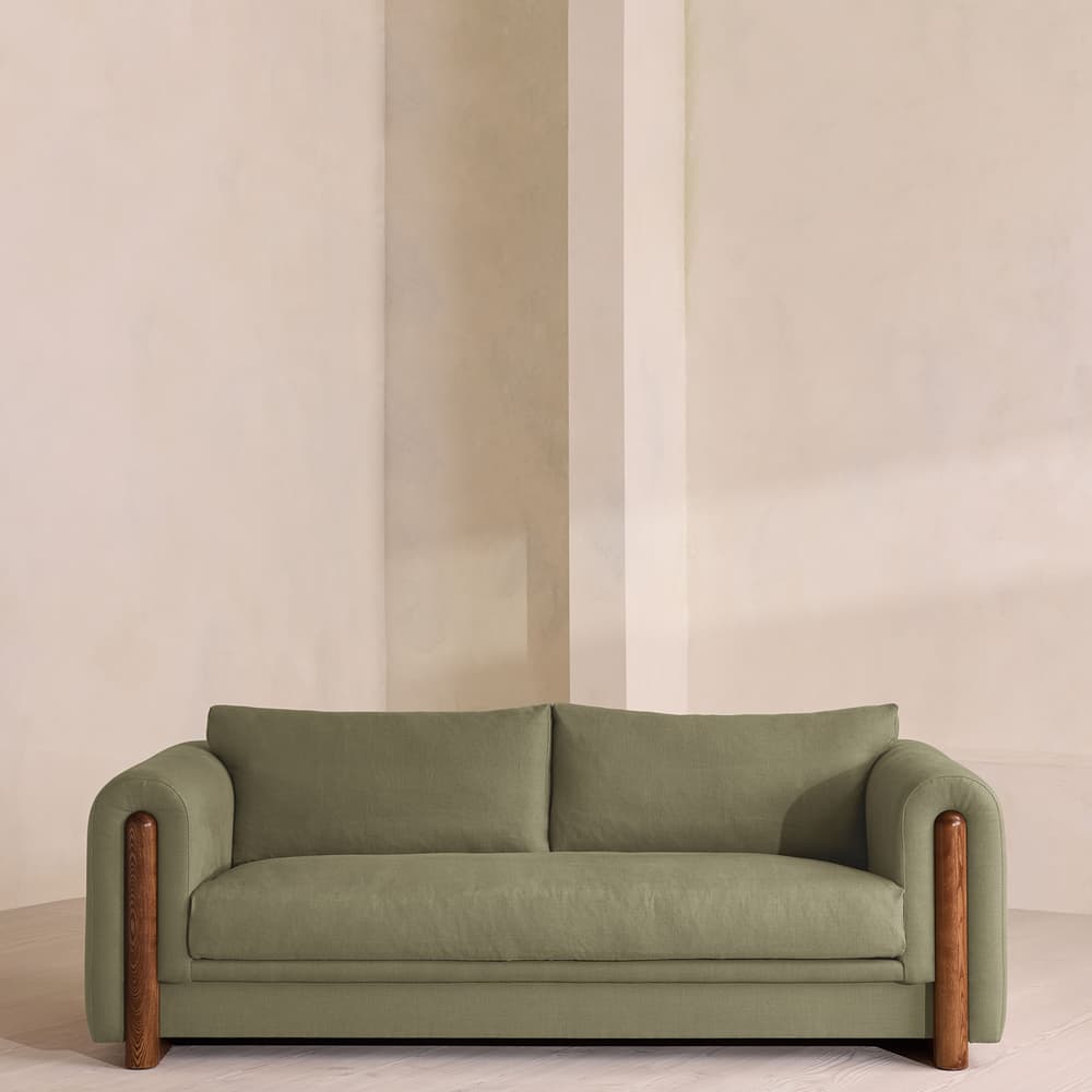 Farrell Three Seater Sofa - Linen - Sage - Listing - Image 3