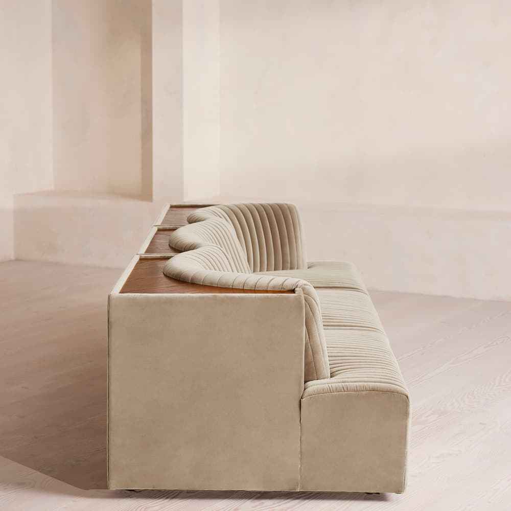 Hamish Modular Sofa - Four Seater - Velvet - Oyster - UK - Images - Image 3