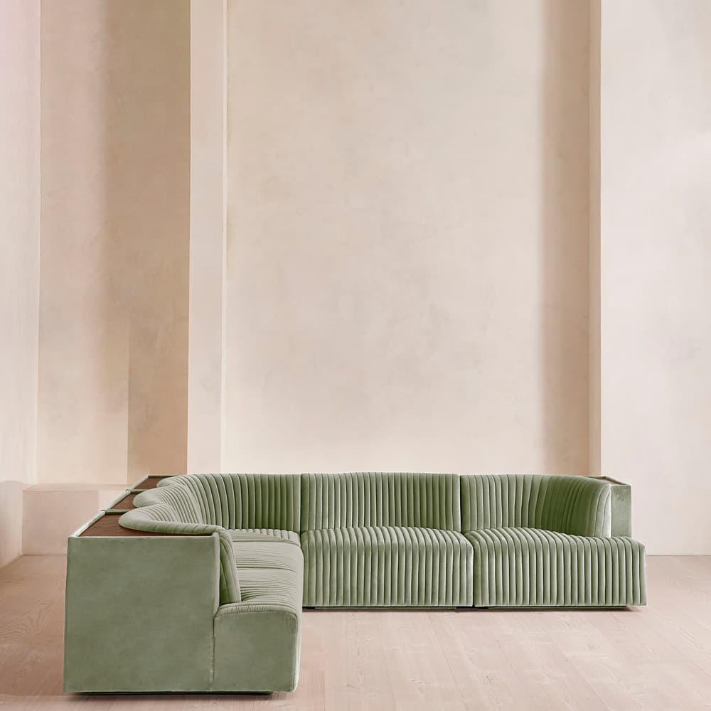 Hamish Modular Sofa - Corner Sofa - Velvet - Seafoam - UK - Images - Image 3