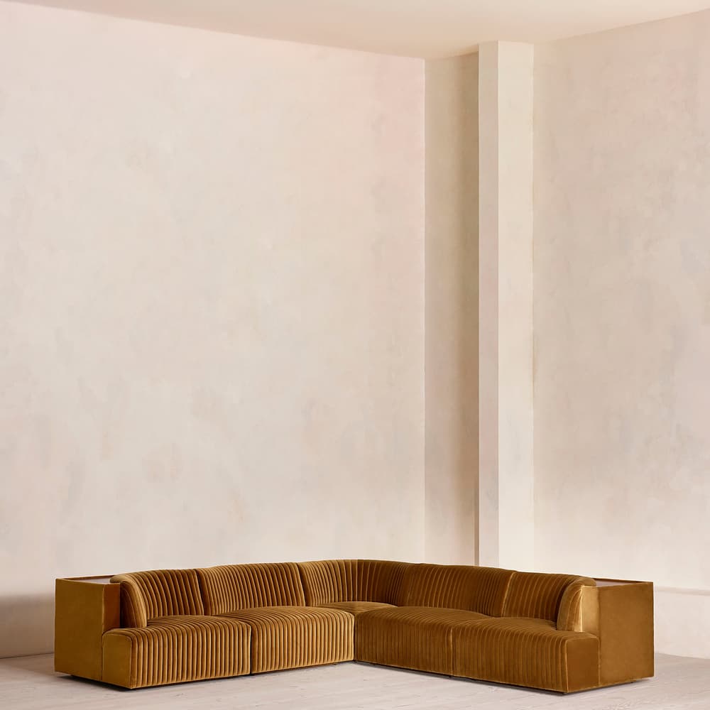 Hamish Modular Sofa - Corner Sofa - Velvet - Mustard - Listing - Image 3