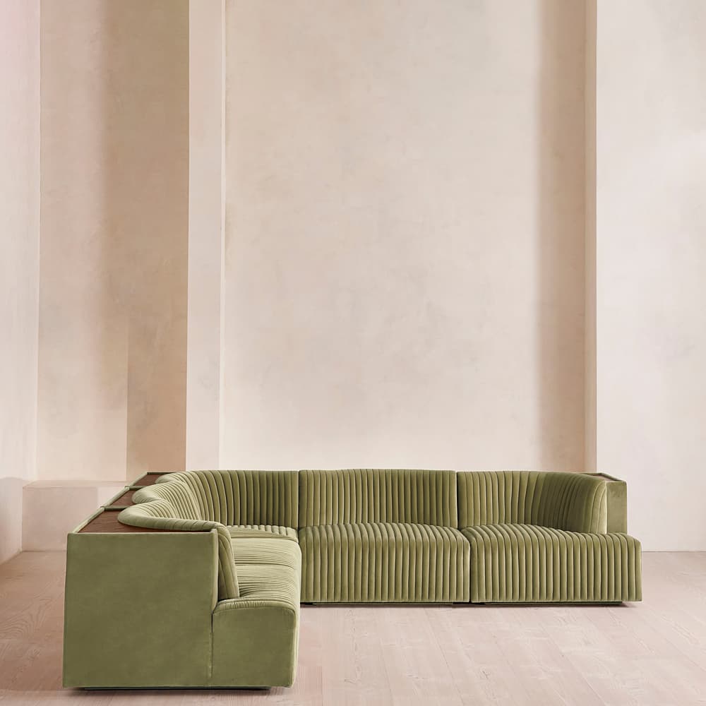 Hamish Modular Sofa - Corner Sofa - Velvet - Lichen - Images - Image 3