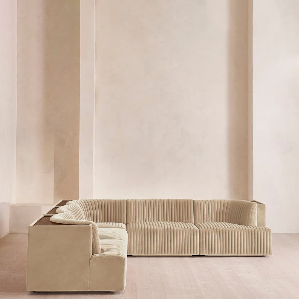 Hamish Modular Sofa - Corner Sofa - Velvet - Oyster - UK - Images - Image 3