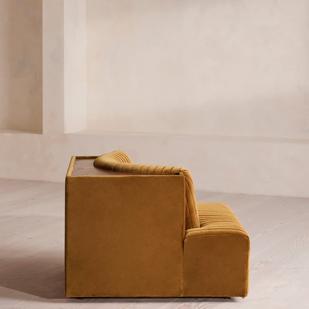 Hamish Sectional Sofa - Left Arm Module - Velvet - Mustard - US - Image 3