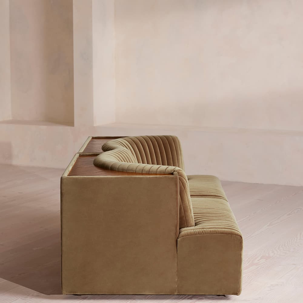 Hamish Modular Sofa - Three Seater - Velvet - Truffle - UK - Images - Image 3