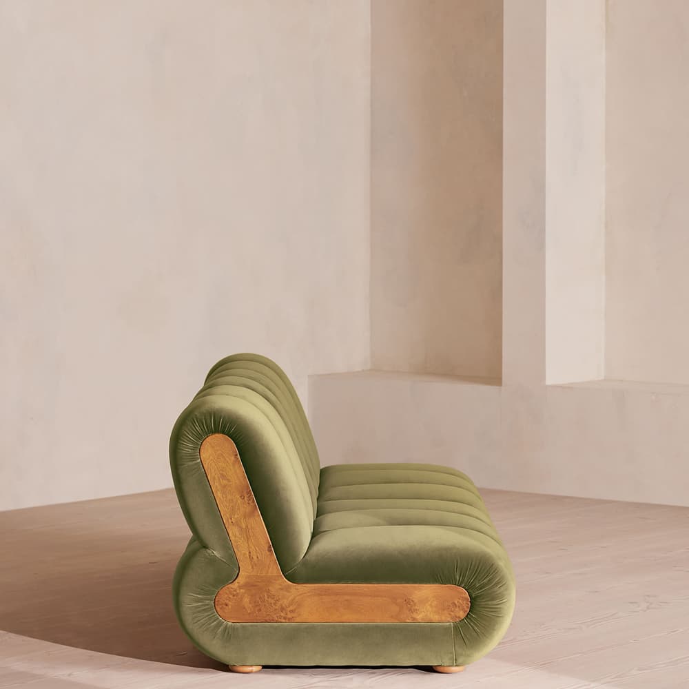 Noelle Modular Sofa - Four Seater - Velvet - Lichen - Images - Image 3