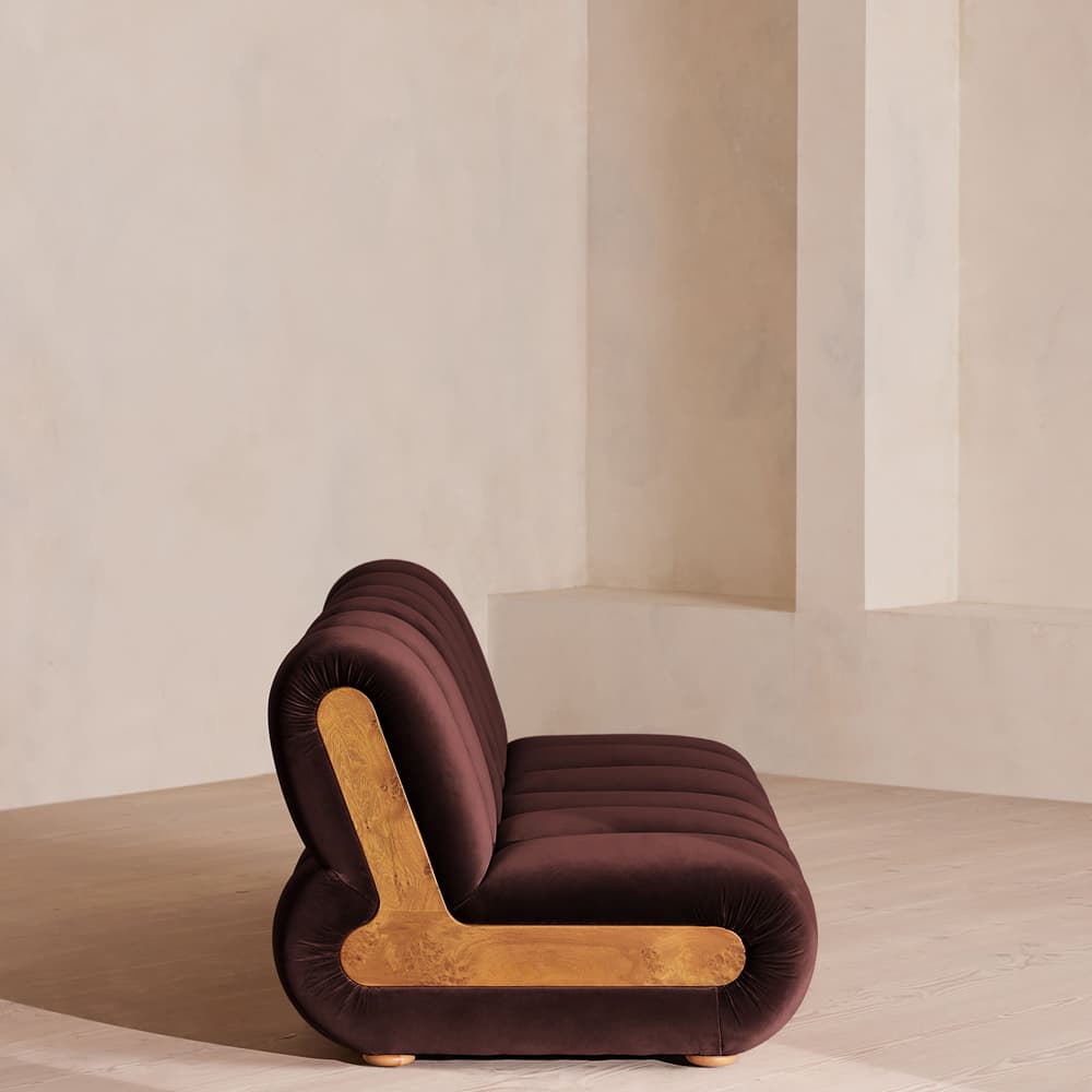 Noelle Modular Sofa - Four Seater - Velvet - Aubergine - UK - Images - Image 3
