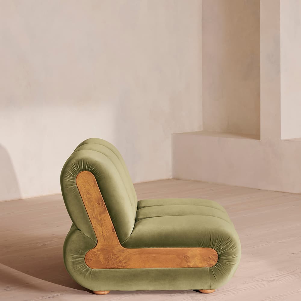 Noelle Sectional Sofa - Curved Module - Velvet Lichen - US - Image 3