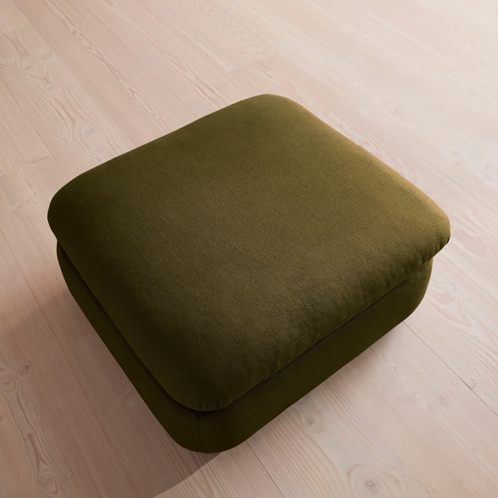 Rava Modular Sofa - Left Arm Module - Linen - Olive - Image 3