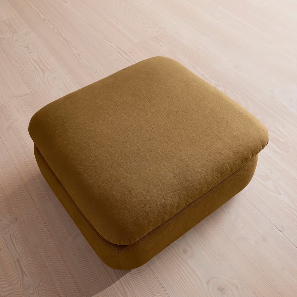 Rava Ottoman - Linen - Ochre - US - Images - Image 3