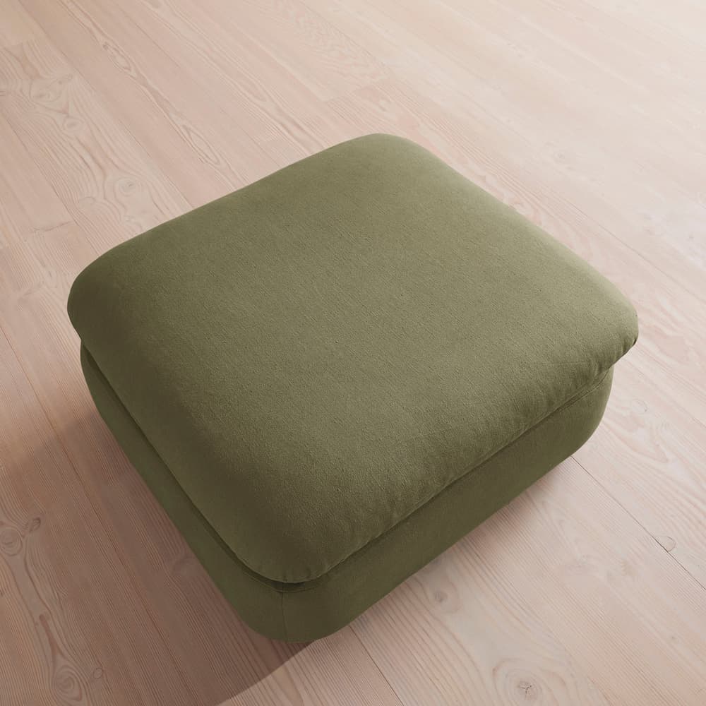 Rava Ottoman - Linen - Sage - Image 3