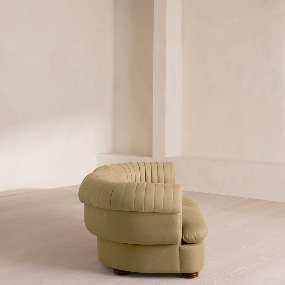 Rava Sectional Sofa - Three Seater - Linen - Wheat - US - Images - Image 3