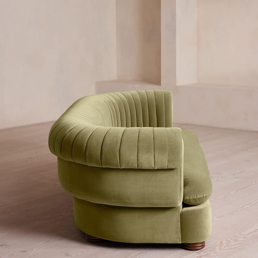 Rava Three Seater Sofa - Velvet - Lichen - US - Images - Image 3