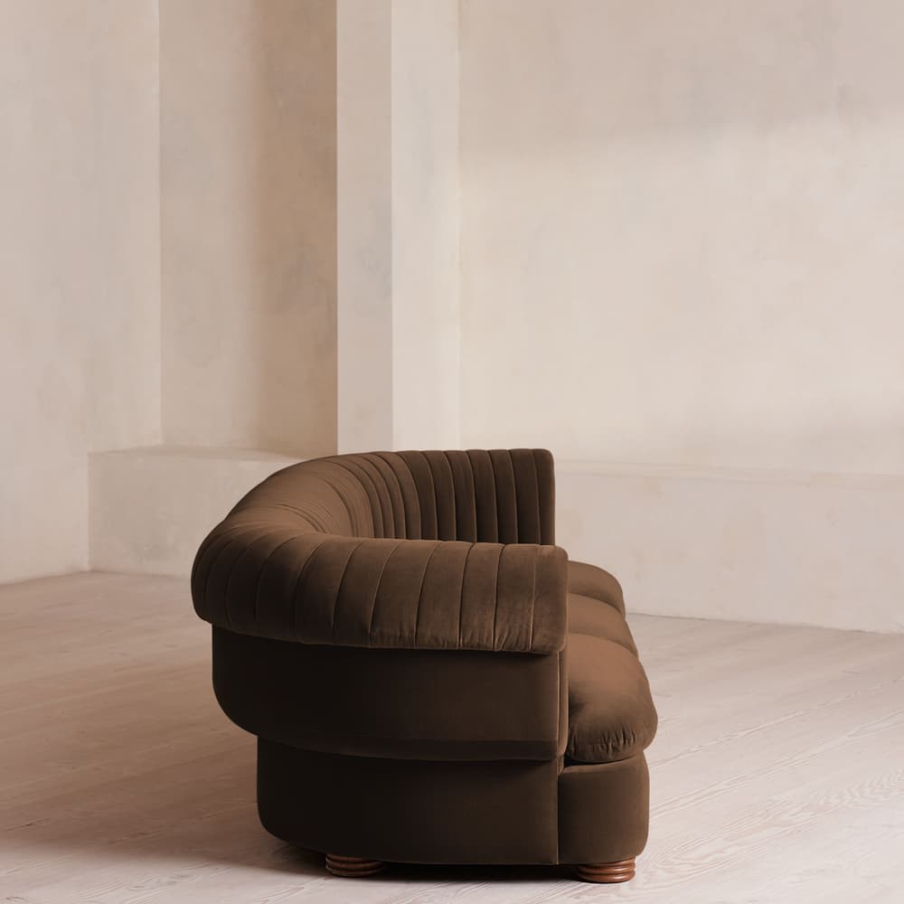 Rava Modular Sofa - Four Seater - Velvet - Chocolate - Images - Image 3