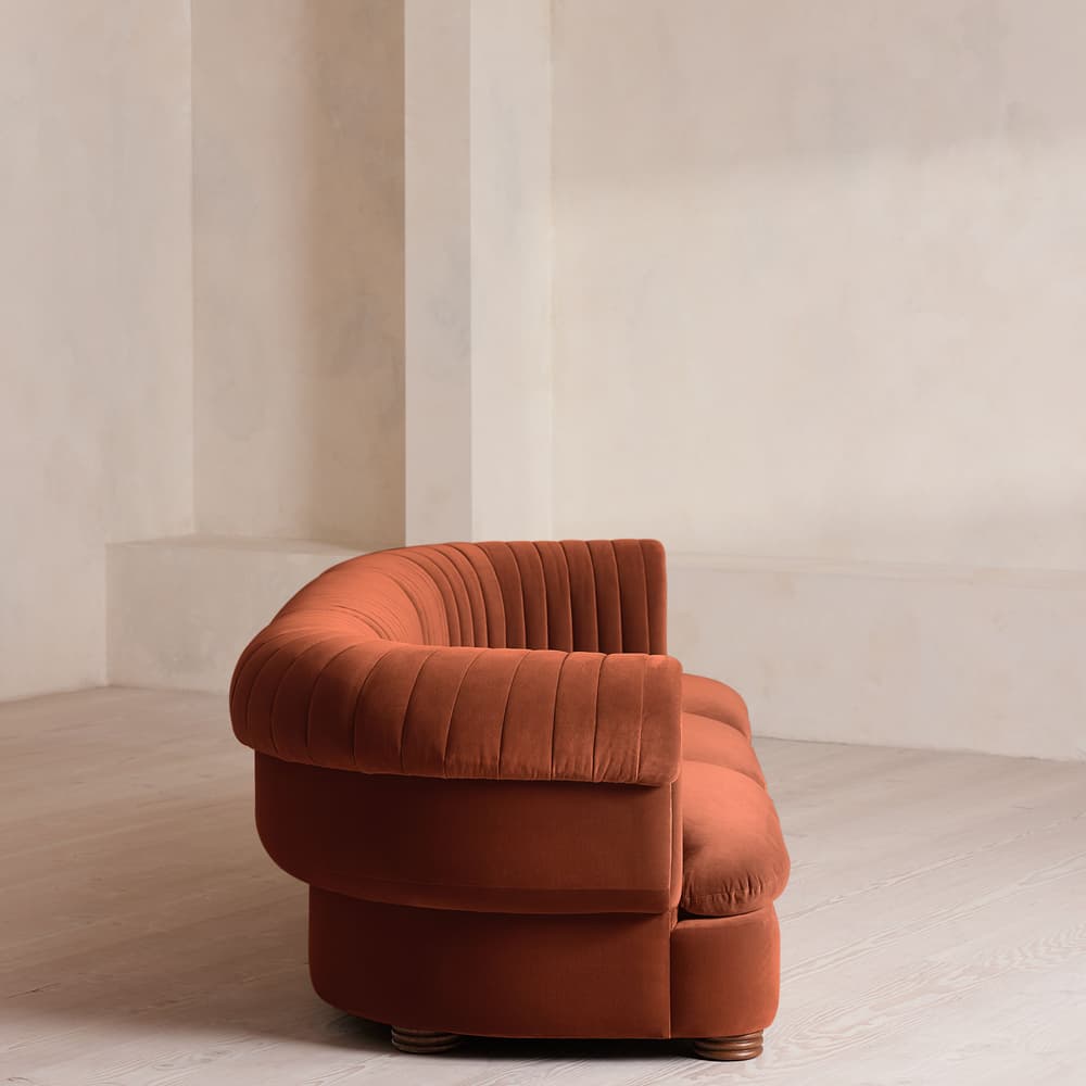 Rava Modular Sofa - Four Seater - Velvet - Rust - Images - Image 3