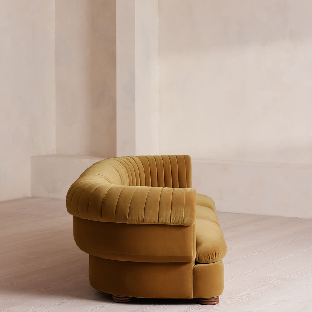 Rava Modular Sofa - Four Seater - Velvet - Mustard - Images - Image 3