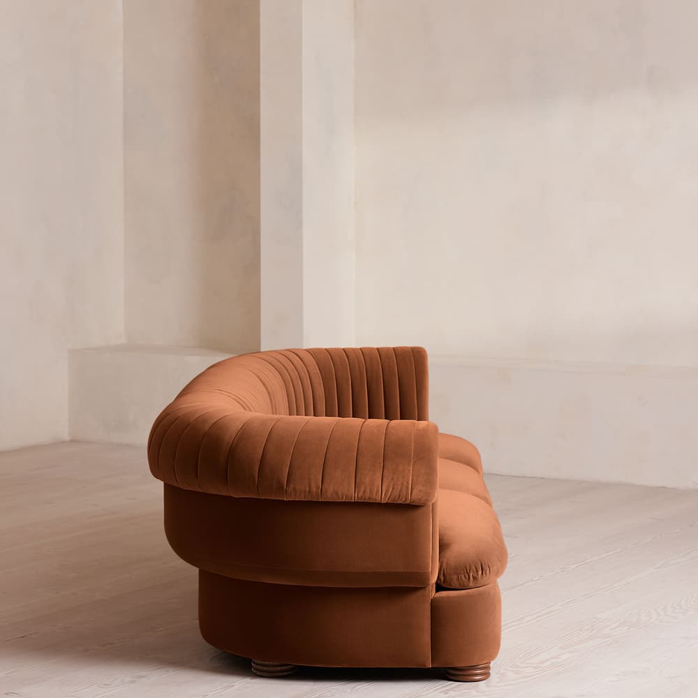 Rava Modular Sofa - Four Seater - Velvet - Cinnamon - UK - Images - Image 3