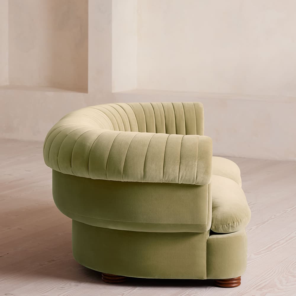 Rava Modular Sofa - Three Seater - Velvet - Lichen, - Images - Image 3