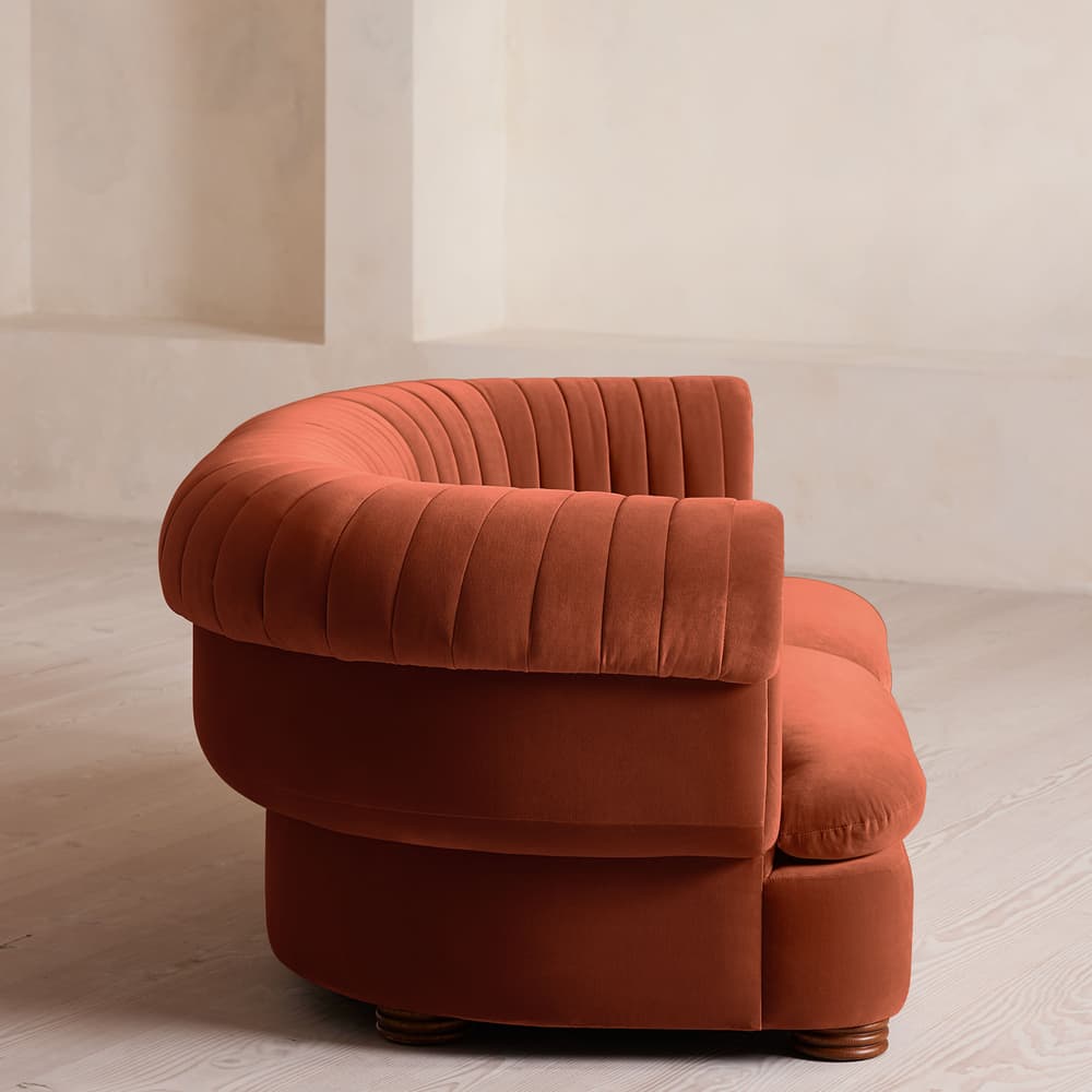 Rava Modular Sofa - Three Seater - Velvet - Rust - Images - Image 3