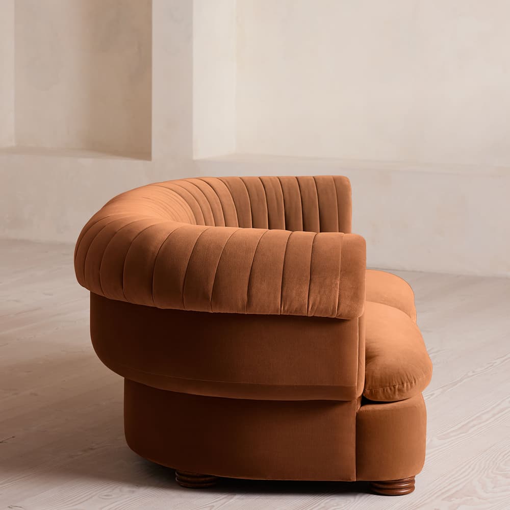 Rava Modular Sofa - Three Seater - Velvet - Cinnamon - UK - Images - Image 3