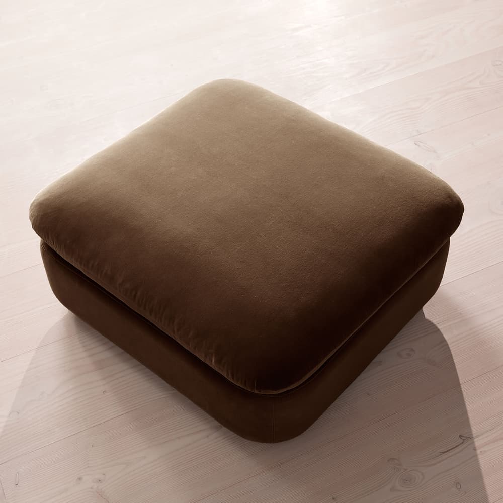 Rava Ottoman - Velvet - Chocolate - US - Images - Image 3