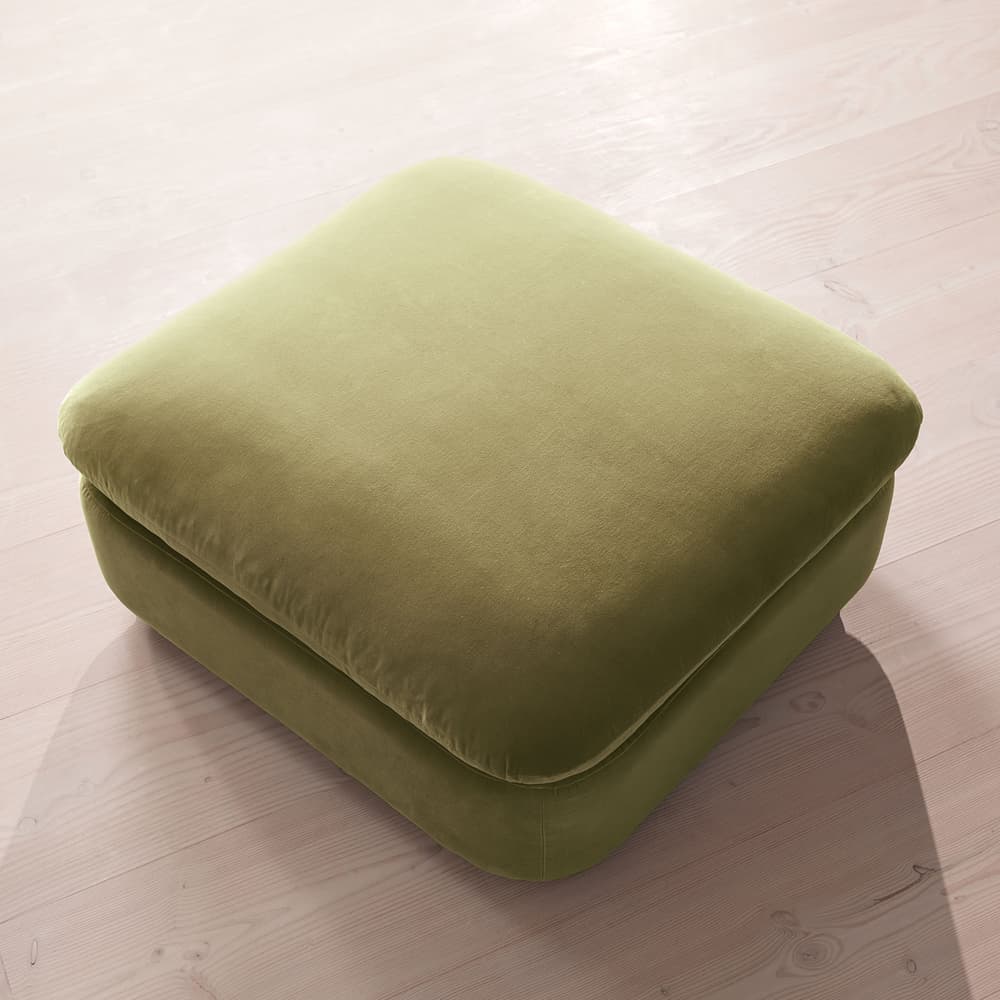 Rava Ottoman - Velvet - Lichen - US - Images - Image 3
