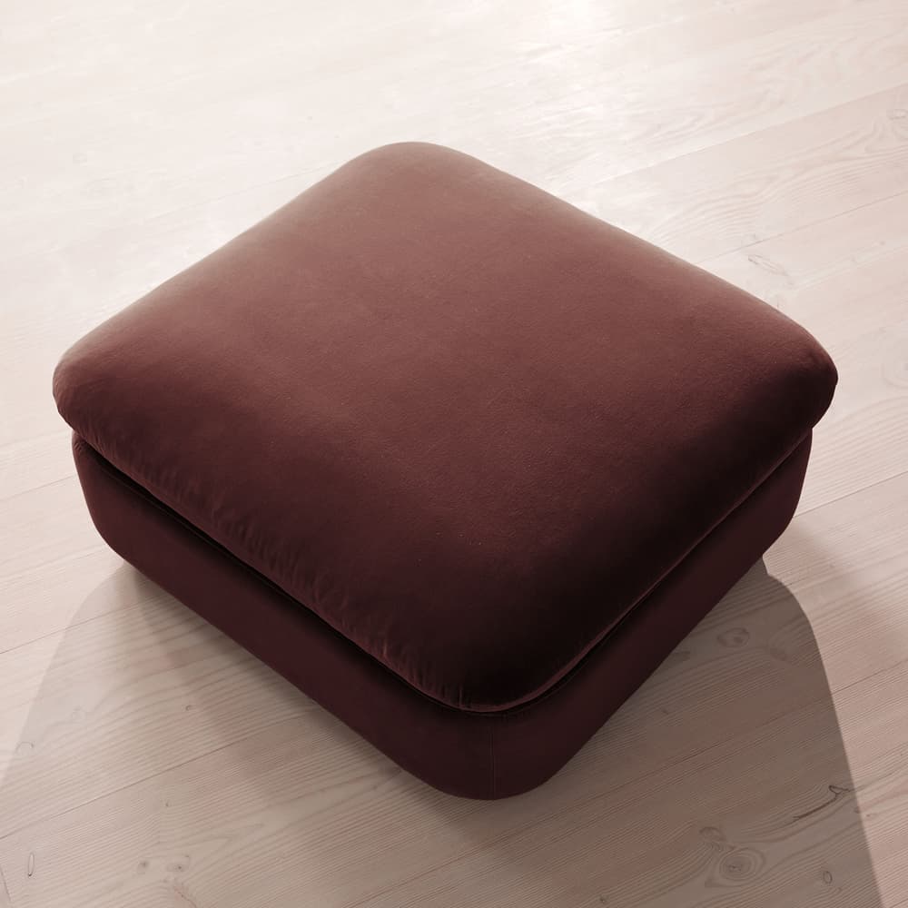 Rava Ottoman - Velvet - Aubergine - UK - Images - Image 3