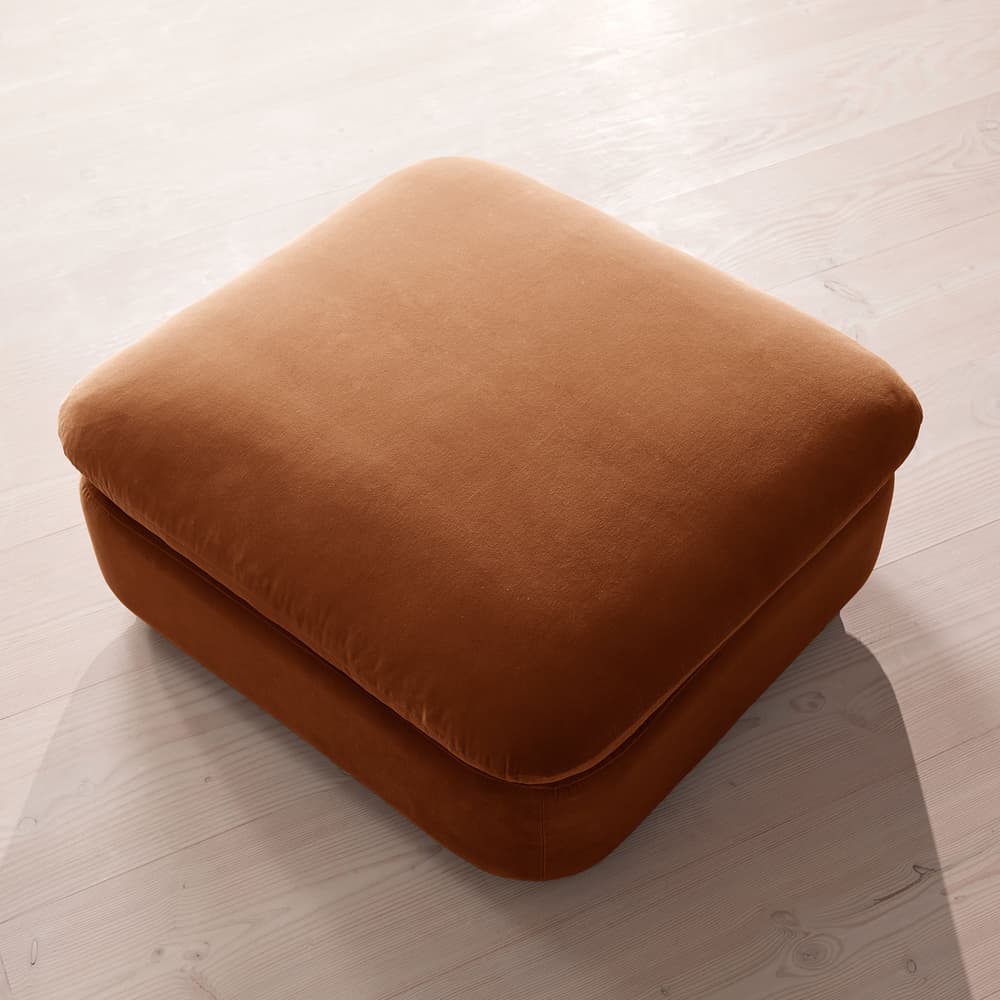 Rava Ottoman - Velvet - Cinnamon - UK - Images - Image 3