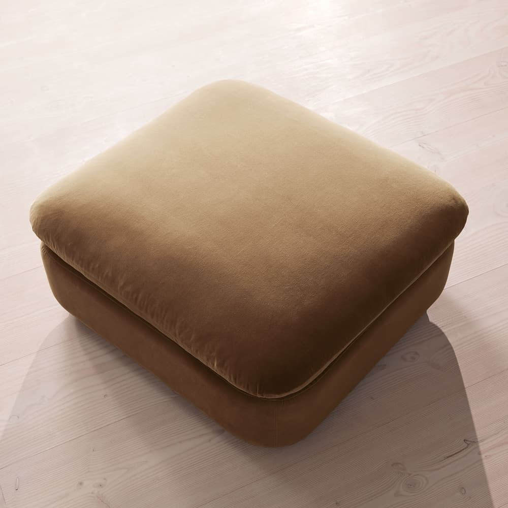 Rava Ottoman - Velvet - Truffle - UK - Images - Image 3