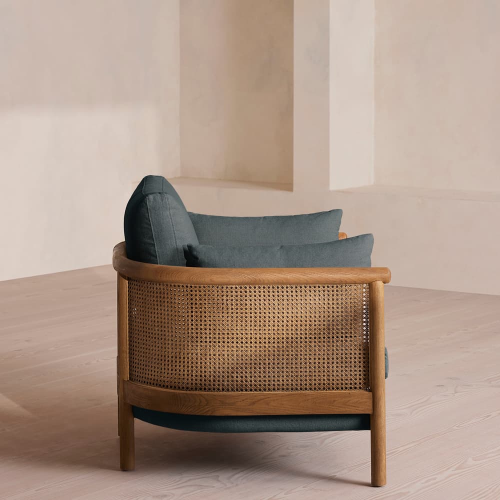 Sydney Armchair - Linen - Prussian Blue - Images - Image 3