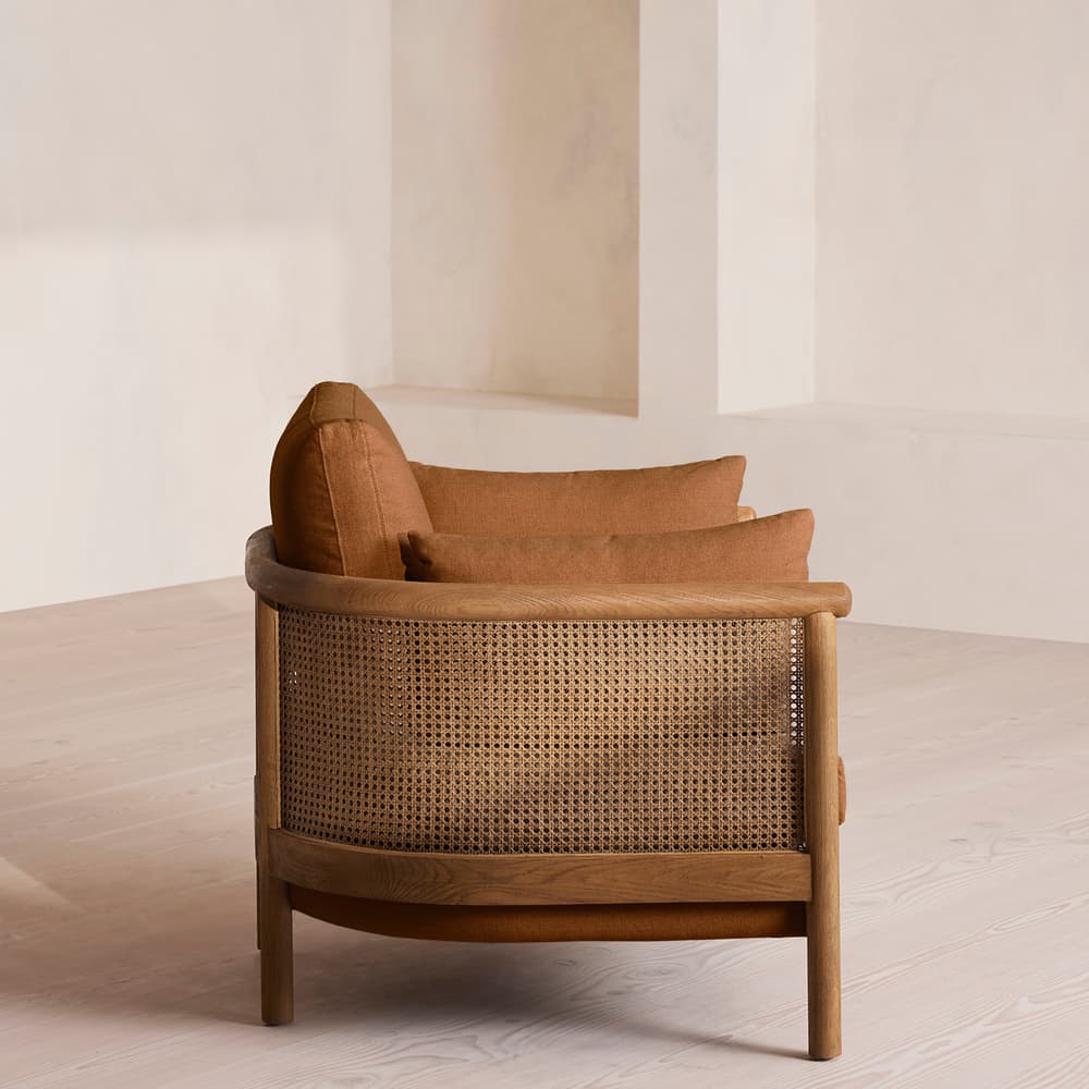 Sydney Armchair - Linen - Terracotta - UK - Images - Image 3