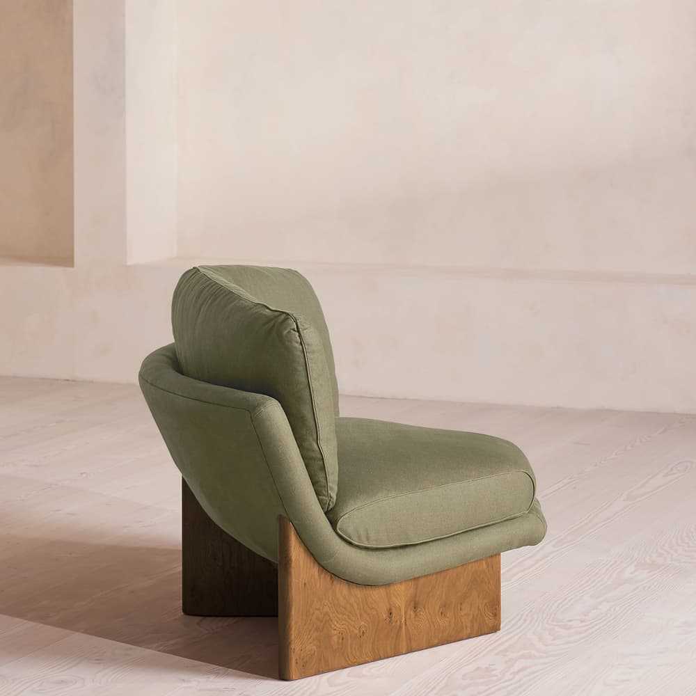 Tellis Corner Chair - Linen - Sage - US - Images - Image 3
