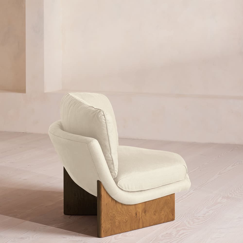 Tellis Corner Chair - Linen - Bisque - UK - Images - Image 3