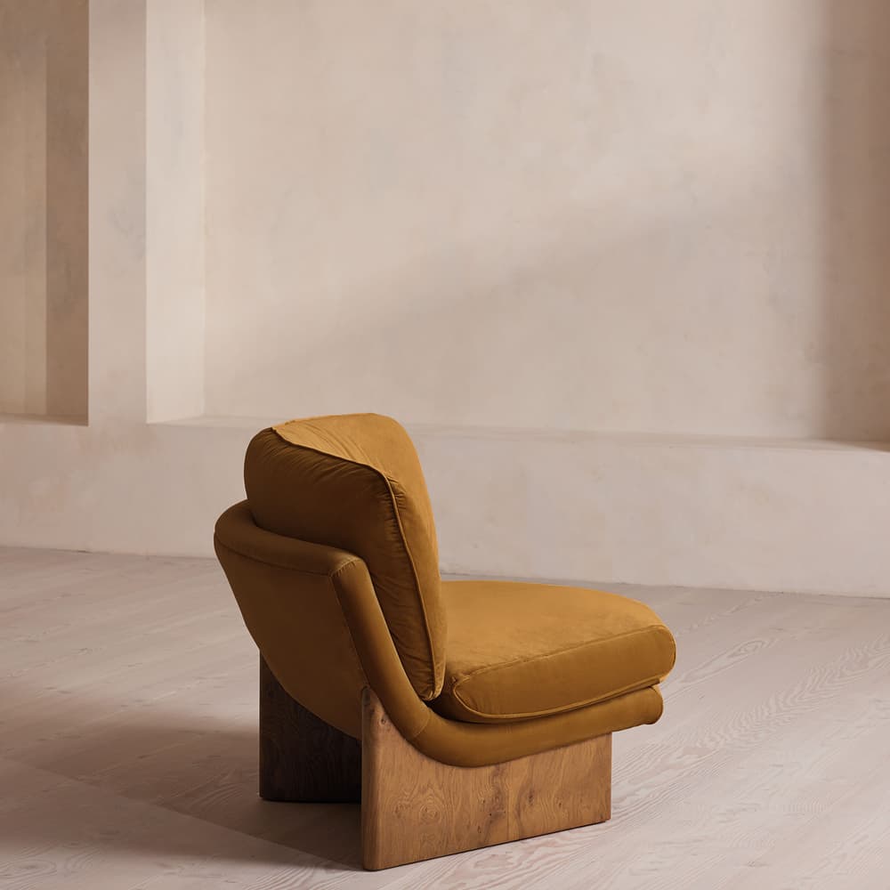 Tellis Corner Chair - Velvet - Mustard - US - Images - Image 3